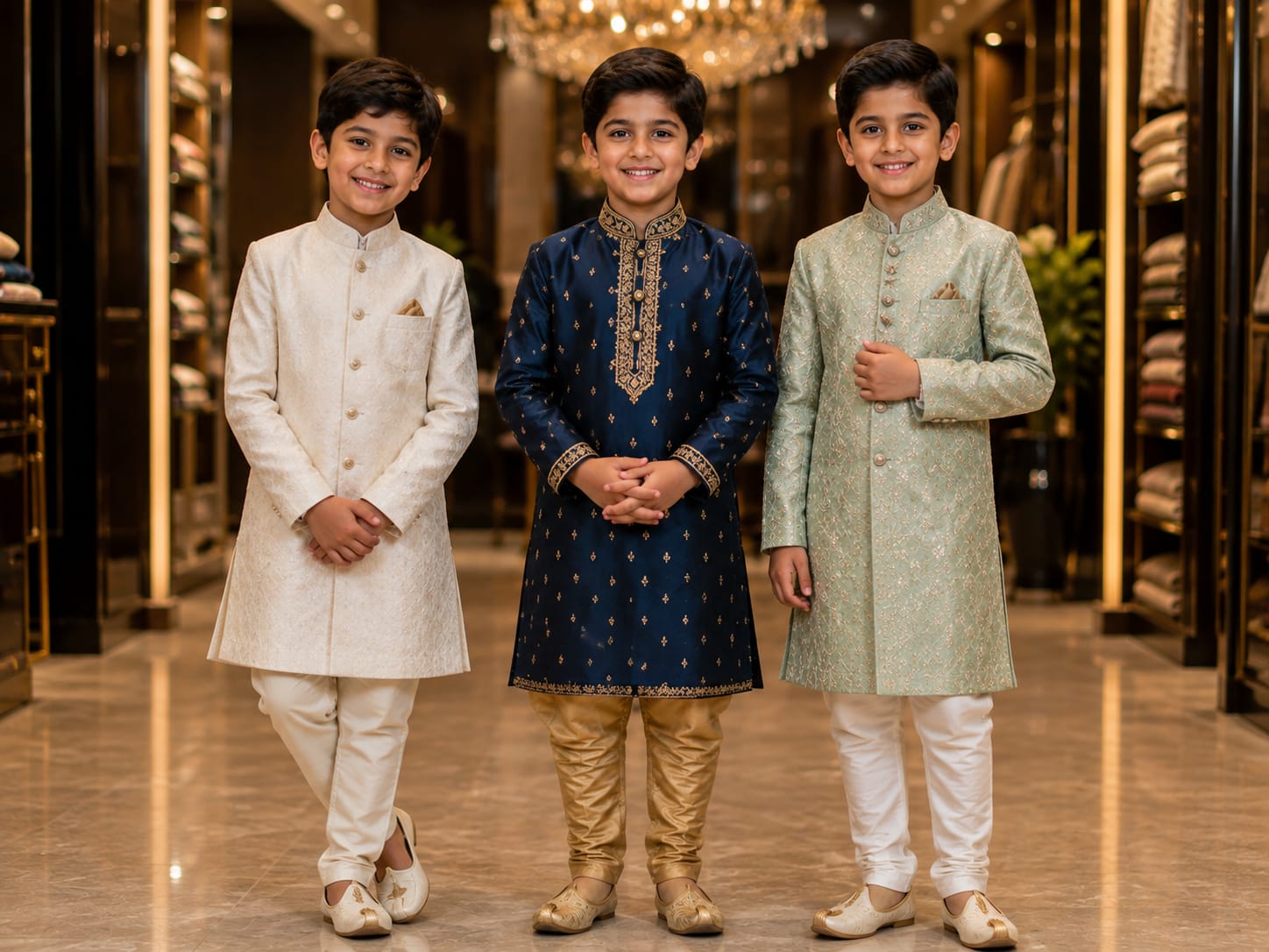 Fashionable kids ethnic and western wear collection at Kalra Exclusive Bijnor